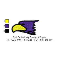 Bird Embroidery Design 42